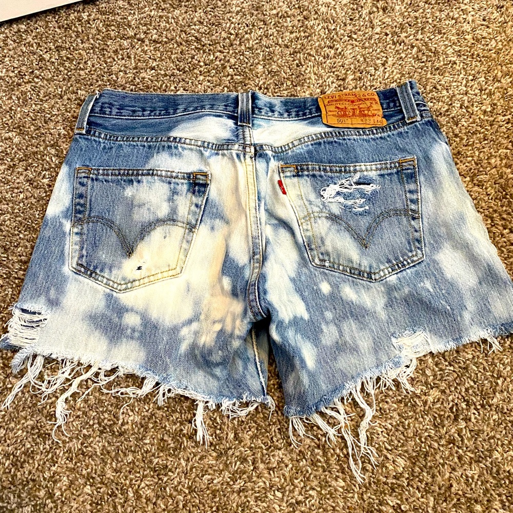 Custom Levi 501 shorts